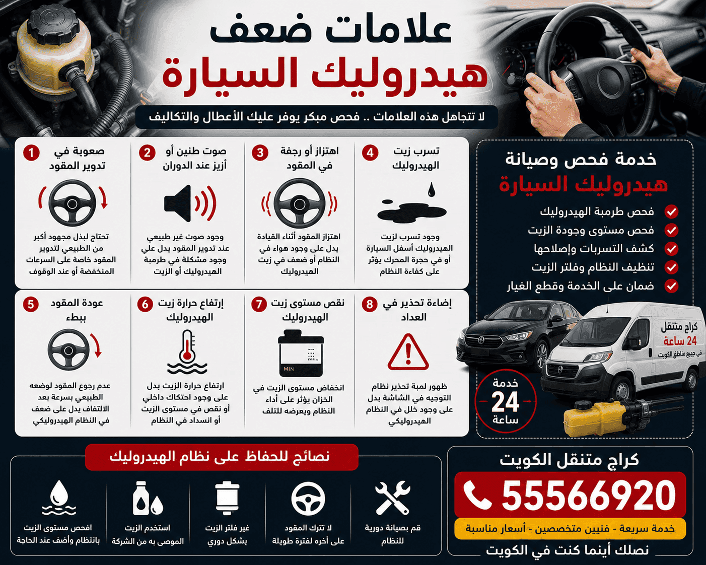 علامات ضعف هيدروليك السيارة علامات ضعف هيدروليك السيارة وأسباب ثقل المقود الدركسون