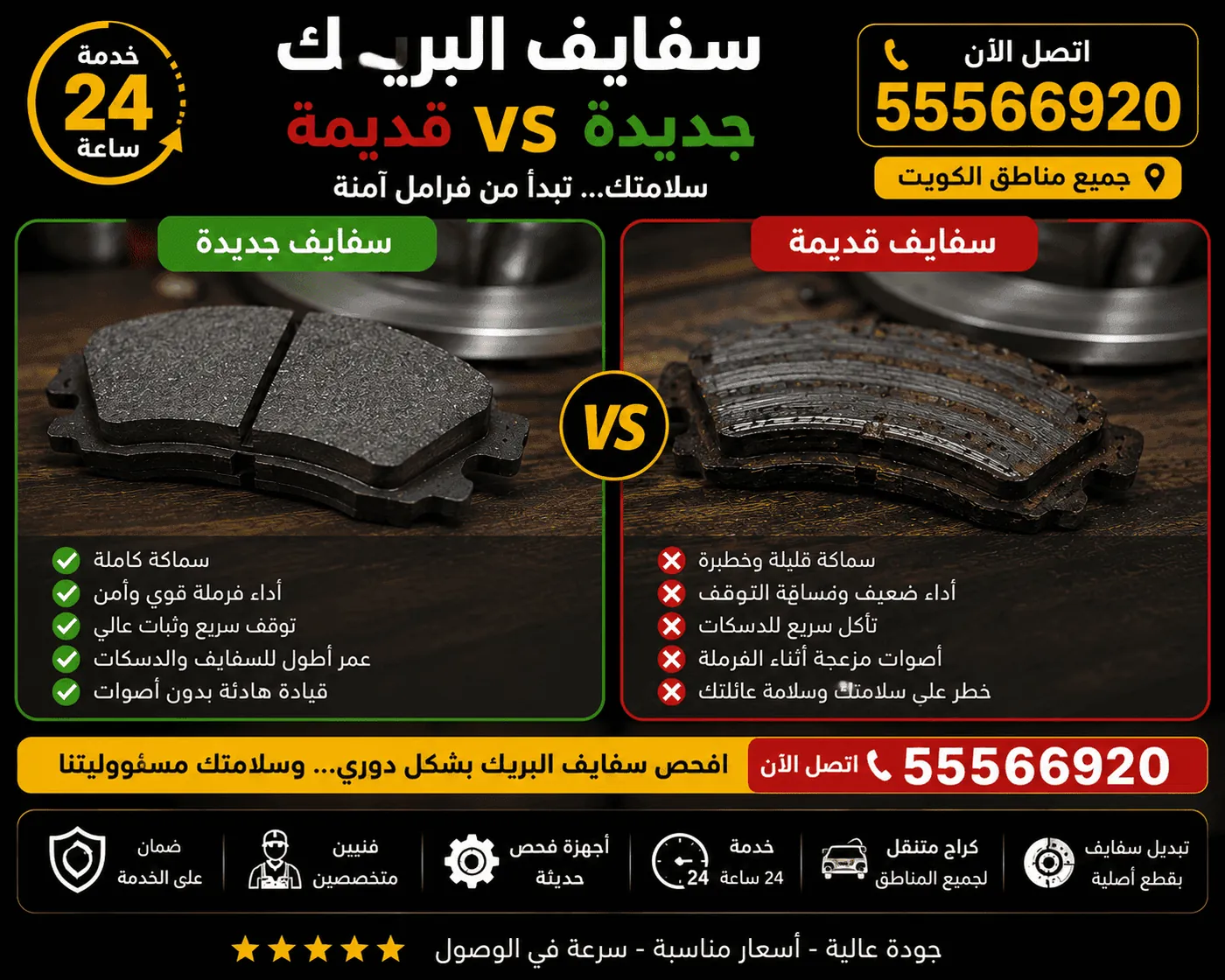 كيف يعمل نظام الفرامل في السيارة - مكونات البريك سفايف ودسكات وكليبر