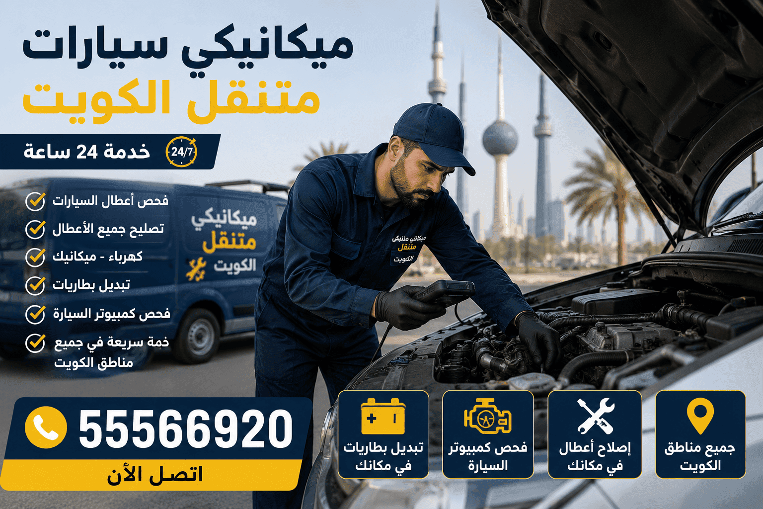 ميكانيكي سيارات متنقل الكويت ميكانيكي سيارات متنقل الكويت 24 ساعة